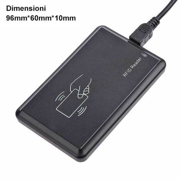 Lettore RFID NFC 13.56 MHz con interfaccia USB-Leggi tutto