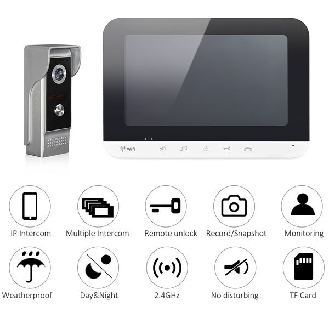 Videocitofono Wi-Fi con monitor a colori 7''-Leggi tutto