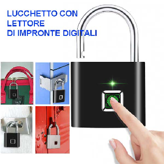 Lucchetto con lettore di impronte digitali-Leggi tutto