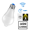 Lampada LED 12W con PIR e crepuscolare - bianco freddo
