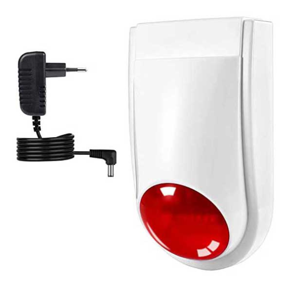 Sirena wireless da esterno con lampeggiante per Antifurto FR783-Leggi tutto