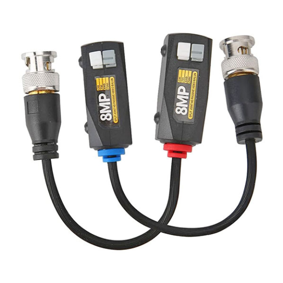 Coppia video balun passivi TVI/CVI/AHD/CVBS su cavo UTP - 4K - 400m-Leggi tutto