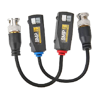 Coppia video balun passivi TVI/CVI/AHD/CVBS su cavo UTP - 4K - 400m-Leggi tutto