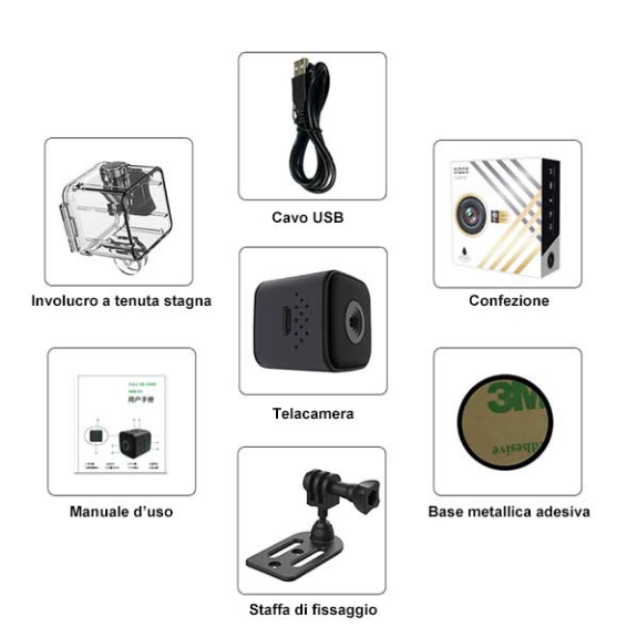 Mini telecamera impermeabile action sport Full HD e Audio-Leggi tutto