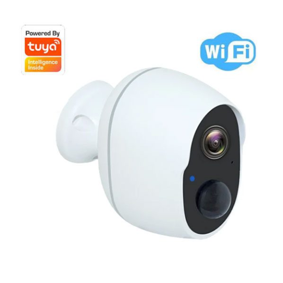 Caméra Wi-Fi alimentée par batterie 2MPx - TUYA-Lire la description
