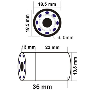 Mini telecamera subacqua a colori - 100 metri-Leggi tutto