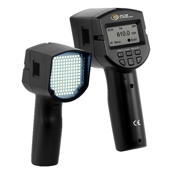 PCE Instruments Stroboskop PCE-LES 350 mit 144 LEDs |Messbereich 50 ... 12000 FPM |144 LEDs |Impulsweite bis 50 µs |IP20-Beschreibung lesen