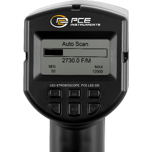 PCE Instruments Stroboskop PCE-LES 350 mit 144 LEDs |Messbereich 50 ... 12000 FPM |144 LEDs |Impulsweite bis 50 µs |IP20-Beschreibung lesen