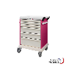 Chariot de distribution de médicaments pour 24 patients
