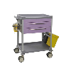 Chariot de soins Mdose équipé 2 tiroirs lavande Chariot de soins Mdose équipé 2 tiroirs lavande