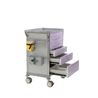 Chariot de soins Mdose équipé 5 tiroirs lavande-Lire la description
