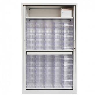 Armoire long séjour A3 équipée pour le stockage mensuel des médicaments de 55 résidents-Lire la description