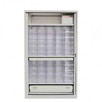 Armoire long séjour A17 équipée pour le stockage mensuel des médicaments de 45 résidents-Lire la description