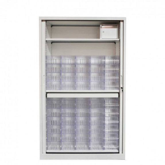 Armoire long séjour A4 équipée pour le stockage mensuel des médicaments de 50 résidents-Lire la description