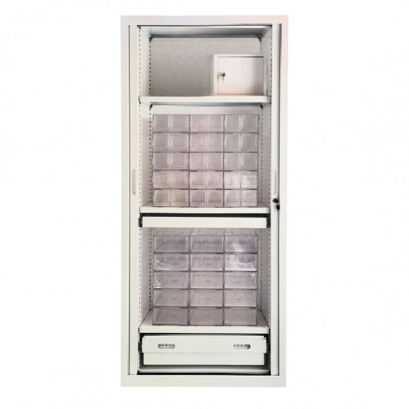 Armoire de service A16 équipée pour un stockage en dotation globale par spécialité-Beschreibung lesen
