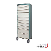 Armoire de stockage médicale mobile avec tiroirs verrouillables