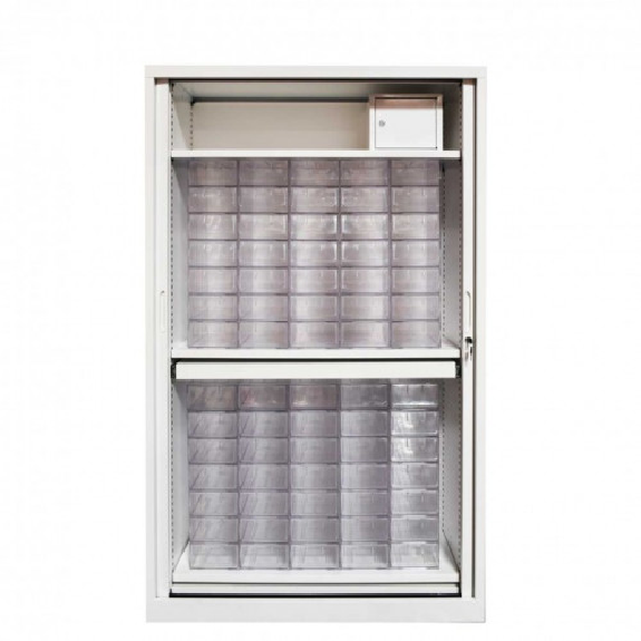 Armoire long séjour A5 équipée pour le stockage mensuel des médicaments de 70 résidents-Lire la description