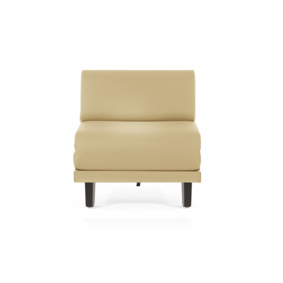 Fauteuil lit Français 1 Place ROLLER 80 SMALL sans accoudoirs - GINKGO - MASTIC-Lire la description