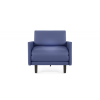 Fauteuil lit Français 1 Place ROLLER 80 LARGE accoudoirs amovibles - GINKGO - PETROLE