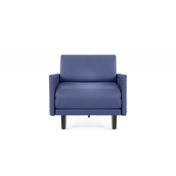 Fauteuil lit Français 1 Place ROLLER 80 LARGE accoudoirs amovibles - GINKGO - PETROLE-Lire la description