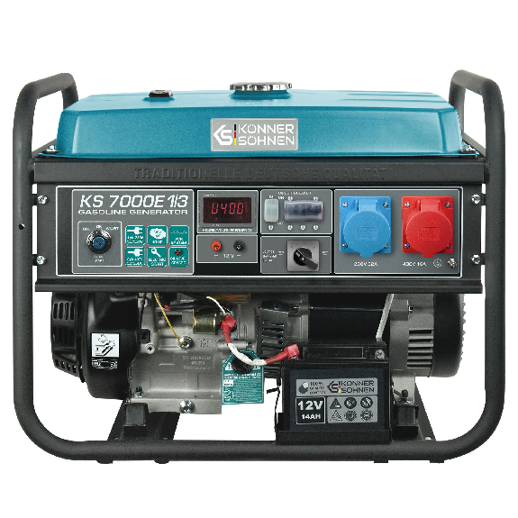 Benzingenerator KS 7000E 1/3 Spannung, V 230/400 Max./nom. Leistung (230V), kW 5.5/5.0-Beschreibung lesen