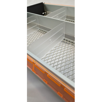 Cassettiera Refrigerata per Farmaci, unica temperatura positiva, un motore, 10 cassetti in alluminio totalmente estraibili, 220V-Leggi tutto