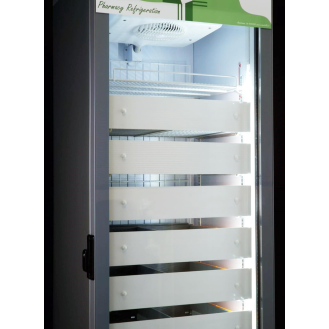 Vetrina Refrigerata, unica temperatura positiva, un motore, 06 cassetti interni in alluminio totalmente estraibili ed un ripiano, 220V-Leggi tutto