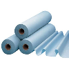Draps d'examen plastifiés bleus 50x38 cm 68m (Carton de 6 rouleaux)