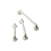Barre d'appui en résine rainurée blanche 60 cm Barre d'appui en résine rainurée blanche 60 cm
