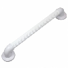 Barre d'appui en résine rainurée blanche 60 cm Barre d'appui en résine rainurée blanche 60 cm