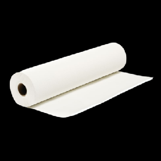 Drap d'examens ouaté recyclée lisse blanc 2 plis M'Roll 50x35cm 135 formats 18g/m2 (carton de 12 rouleaux)-Lire la description