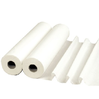 Draps d'examen pure ouate blancs LCH 50x35cm (Carton de 12 rouleaux)-Lire la description