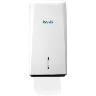 Distributeur Papier Toilette Evadis 2 Paquets / Blanc-Lire la description