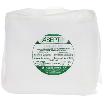 Gel Echographie Asept transparent 5 litres-Lire la description