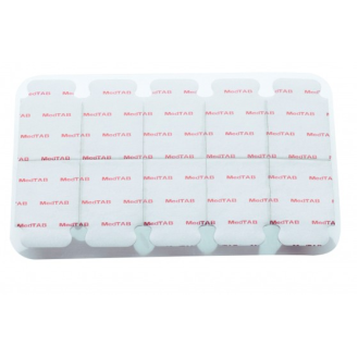 Electrodes ECG MEDTAB rouge (sachet de 10 plaquettes de 10)-Lire la description