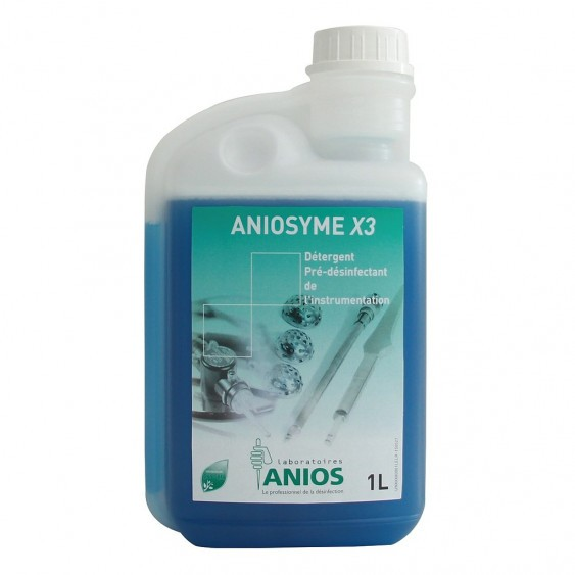 Détergent pour désinfection de l'instrumentation Aniosyme X3 1L-Lire la description