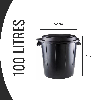 Sac poubelle - 100 L - Noir - Basse densité - colis de 200 sacs