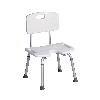 Chaise de douche avec découpe anatomique