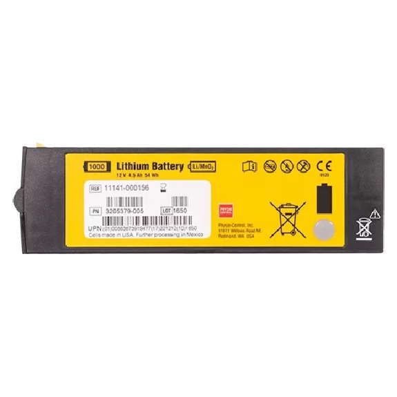 Batterie Défibrillateur PHYSIO CONTROL LIFEPAK CR2-Lire la description