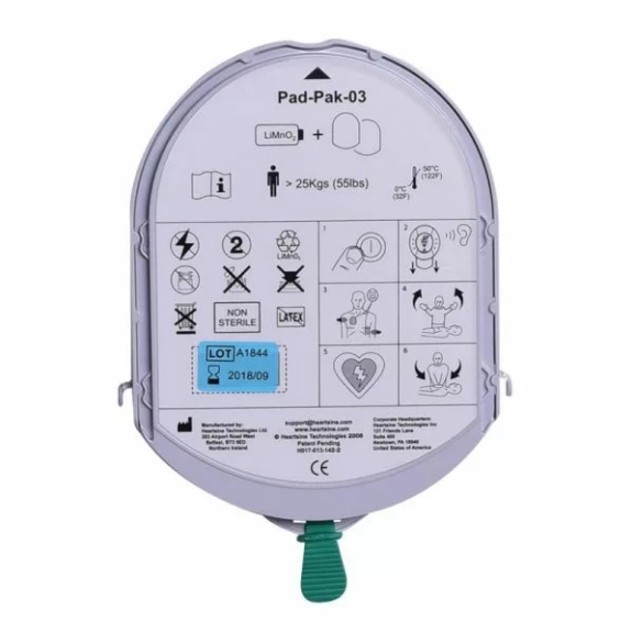 Electrode de défibrillation Heartsine PADPAK Adultes-Lire la description
