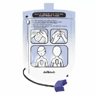 Électrodes pédiatriques défibrillateur Defibtech LifeLine-Lire la description