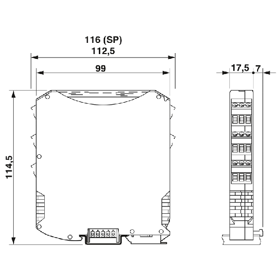 Amplificateur-séparateur NAMUR Ex-i 2 canaux - MACX MCR-EX-SL-2NAM-R-UP-SP Amplificateur-séparateur NAMUR Ex-i 2 canaux - MACX MCR-EX-SL-2NAM-R-UP-SP-Lire la description
