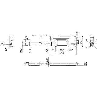 Amplificateur de fibres optiques PNP Teach LR LO/DO-Lire la description