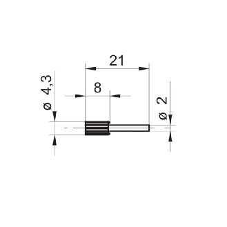 Réducteur de fibre 2,2/1 mm (Lot de 2 pièces) - BAU10140260-Lire la description