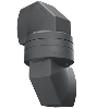 Rotule intermédiaire horizontal Basic, 4.5kg, Couleur: RAL 7016 - 40103-02000-1701610