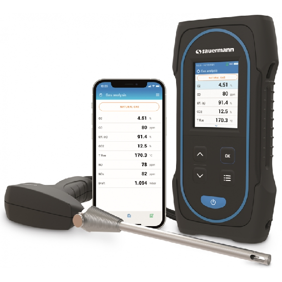 Analyseur de combustion O2, CO - Si-CA 030 Kit 2BS-Lire la description