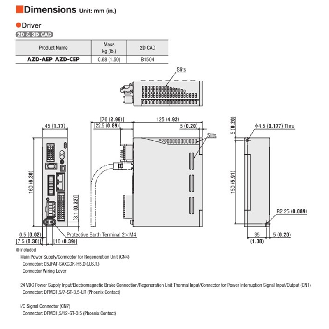 Driver compatible EtherNet/IP, 1/3PH 200-240VAC - AZD-CEP-Lire la description