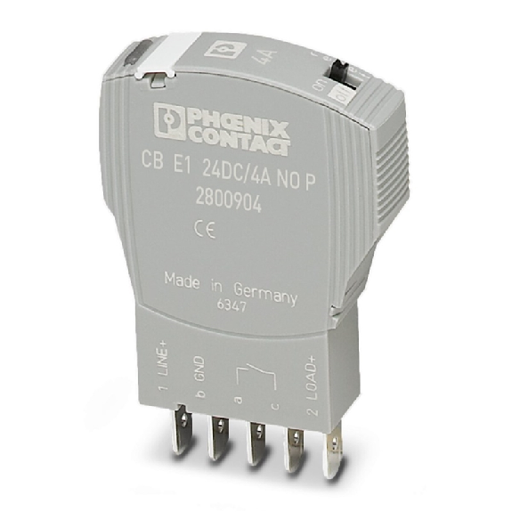 Disjoncteur électronique 1 pôle - 1 NO - 24VDC - 4 A - CB E1 24DC/4A NO P-Lire la description