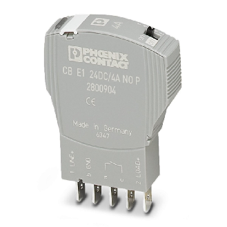 Disjoncteur électronique 1 pôle - 1 NO - 24VDC - 4 A - CB E1 24DC/4A NO P-Lire la description