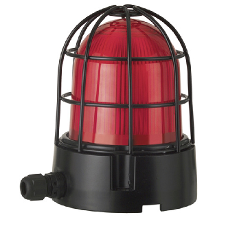 Feu de signal. tournant DEL BM 115-230VAC ROUGE Ø153mm NOIR - 839.120.68-Lire la description